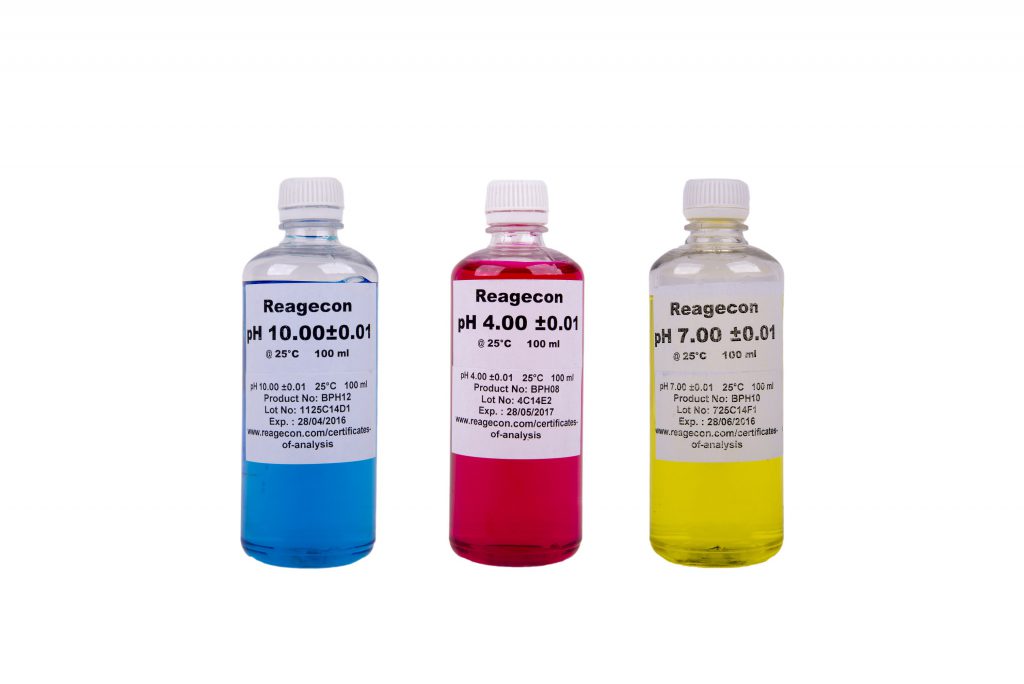 REAGECON Puffer oldat készlet 3 x 100 ml